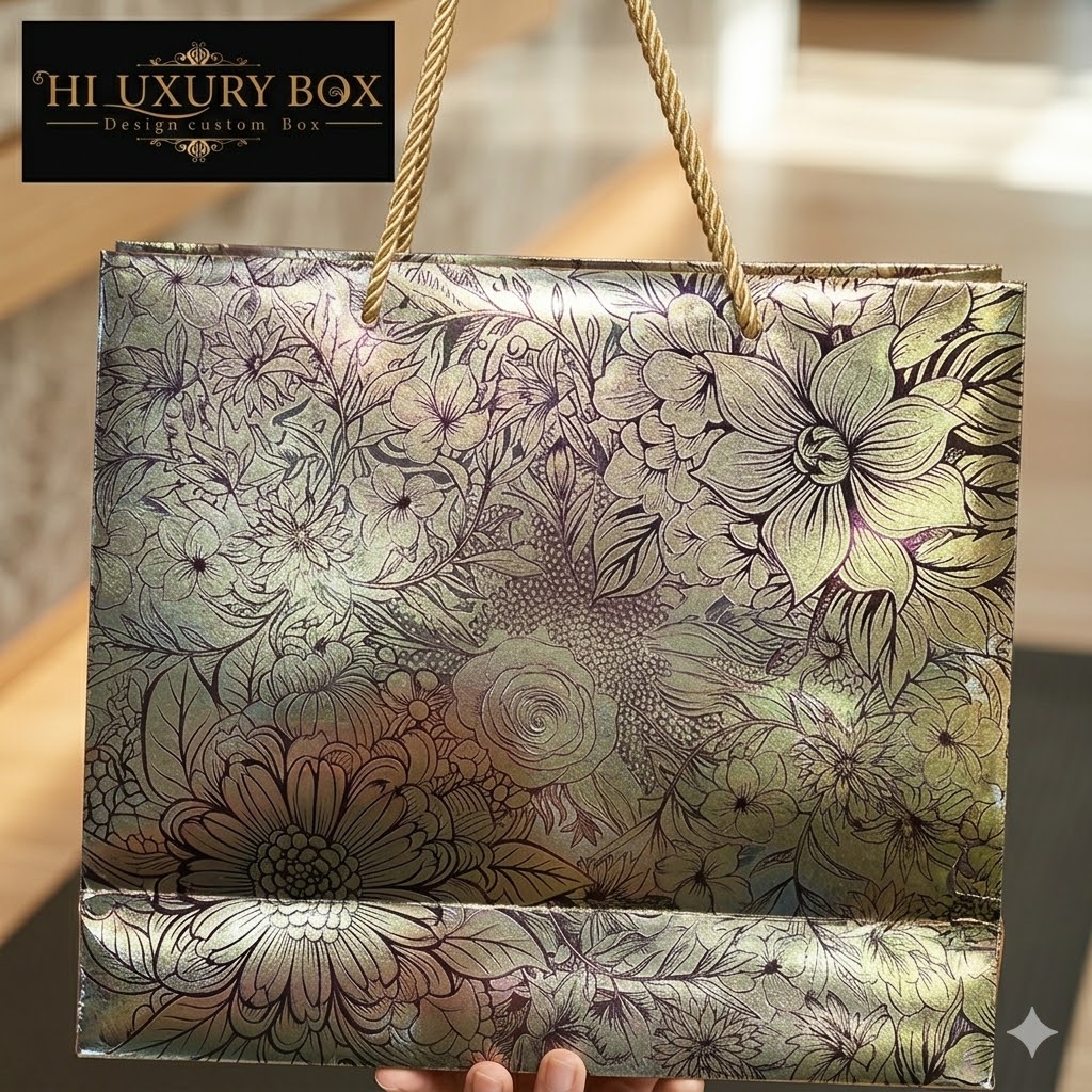 Paperbag metalize flower