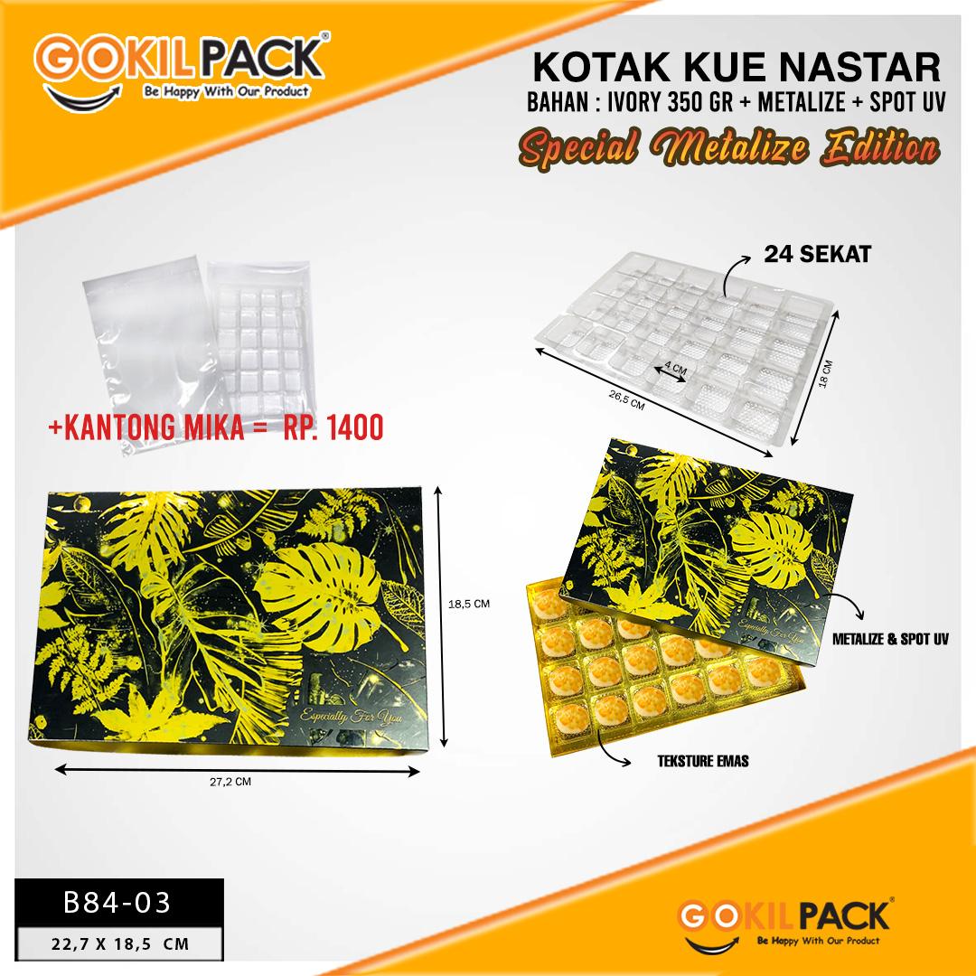 Box Coklat Kotak Kue Nastar Mika Sekat Packaging Lebaran Murah - B84 - Image 4