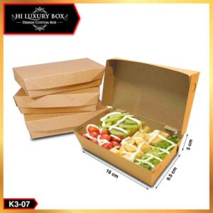 Box Nasi/Box Kraft polos/Kotak Nasi/Box Murah/Box Polos/ Size M & L K3-07
