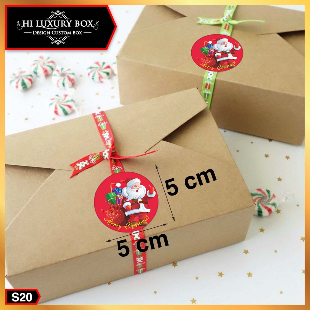 5x5 Sticker Merry Christmas - Image 2