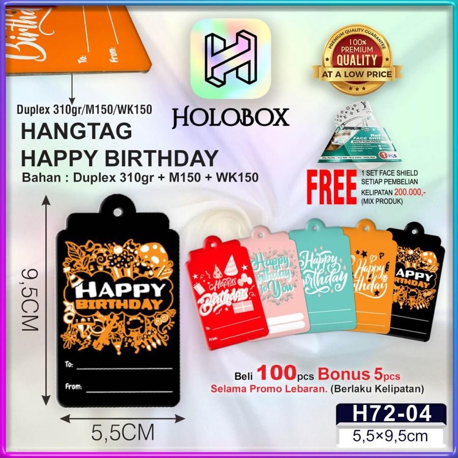 Hangtag|Hangtag Murah|Hangtag Happy Birthday|Hangtag Ulang Tahun|H72
