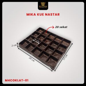 Mika Tray Kue Tatakan Sekat Nastar Isi 20/24/30