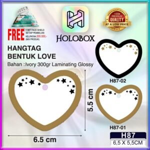 Hangtag|Hangtag murah|Hangtag Ivory|Hangtag Love|H87