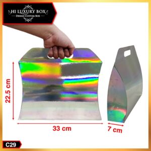 Kotak Kado - Pillow Box - Box HIjab - Gift Box Hologram - Gable Box - Packaging - Souvenir - Bridesmaid C29