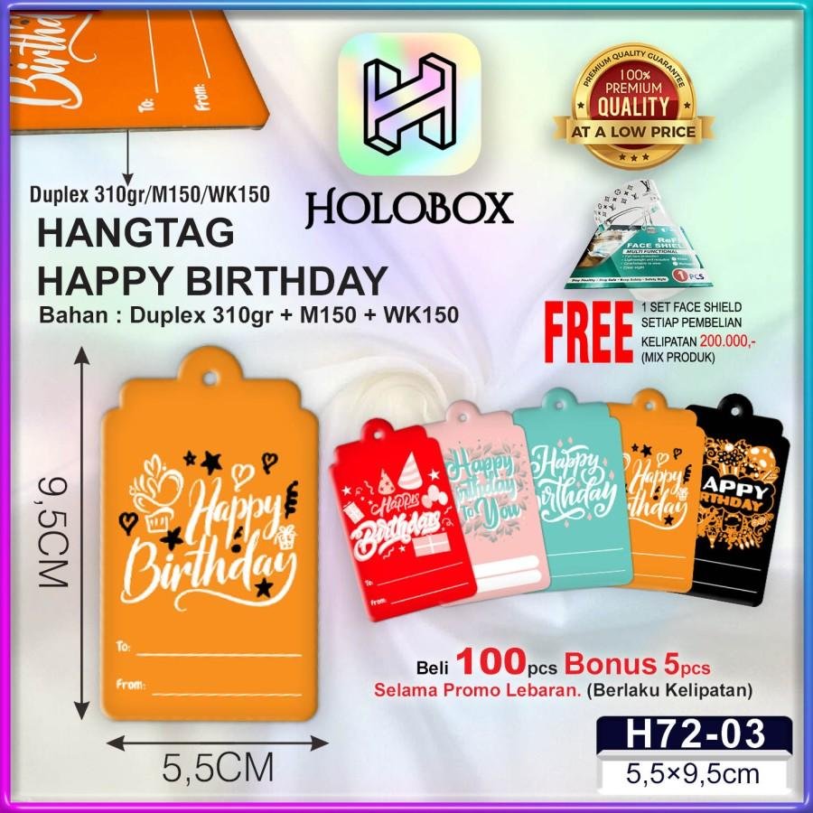 Hangtag|Hangtag Murah|Hangtag Happy Birthday|Hangtag Ulang Tahun|H72 - Image 4