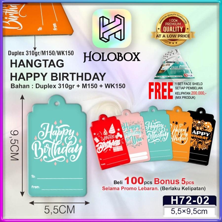 Hangtag|Hangtag Murah|Hangtag Happy Birthday|Hangtag Ulang Tahun|H72 - Image 3