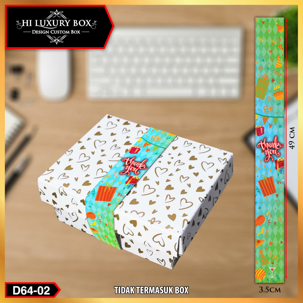 SleeveboxLabel/Hiasan/Paaper Belt Thank You Vertikal - Image 2