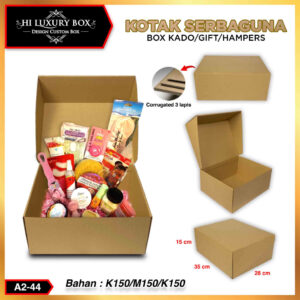 kotak Kado - kotak serbaguna - Hampers - Box Packaging - A2-44