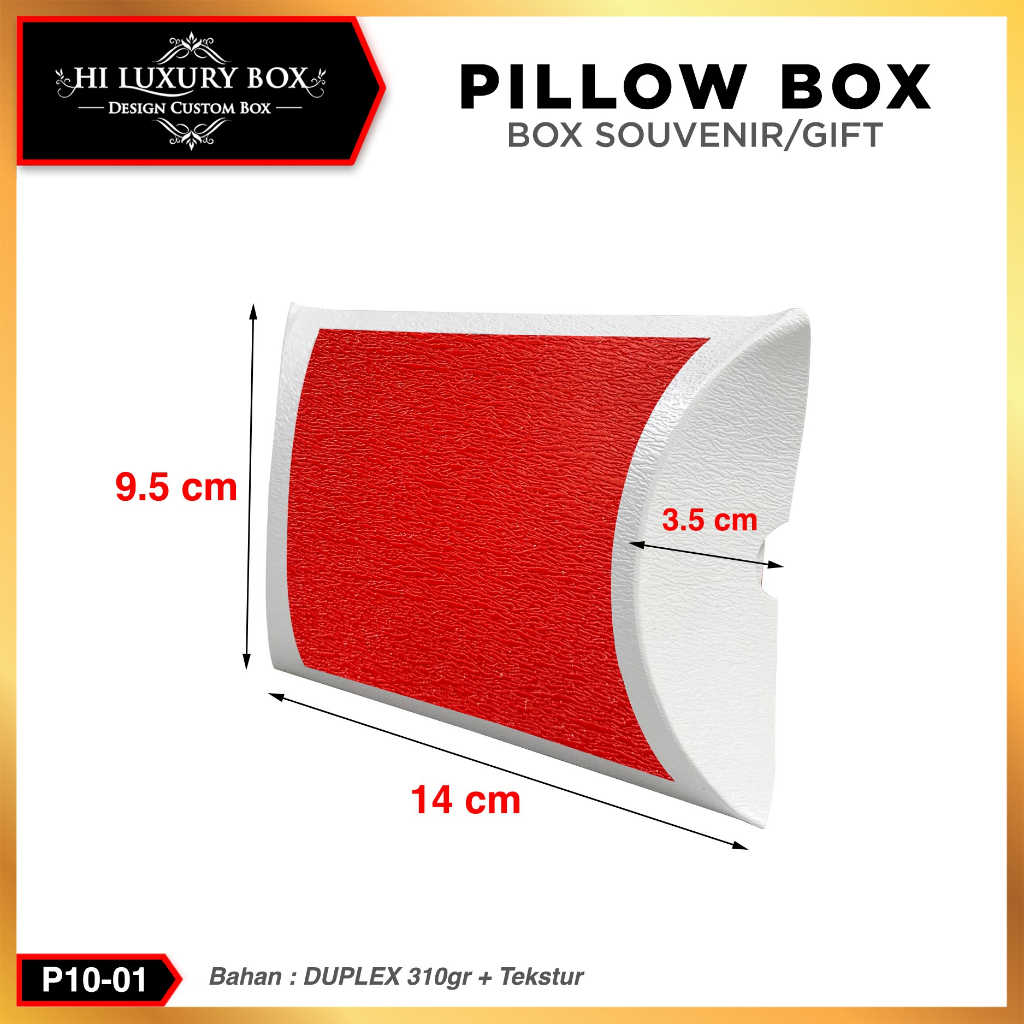 Pillow box - Kotak souvenir - Gift box ulang tahun anak unik