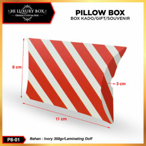 Pillow Box - Gift Box Anak - Kotak Souvenir Kado Ulang Tahun Anak - P8