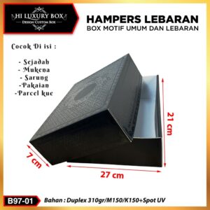 Box Hampers Lebaran - Box Mukena - Sajadah - Hampers - B97