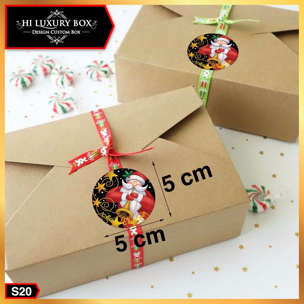 5x5 Sticker Merry Christmas