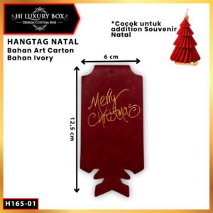 Hangtag Natal/Hangtag Merry Christmas/Aksesoris Natal/Hiasan NatalH165