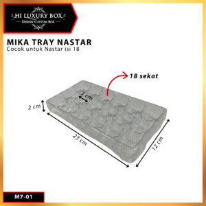 Mika Tray Kue Tatakan Sekat Nastar Isi 18