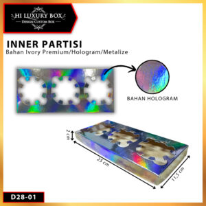 Inner Cupcake Isi 3/ Partisi Cupcake Silver/D28