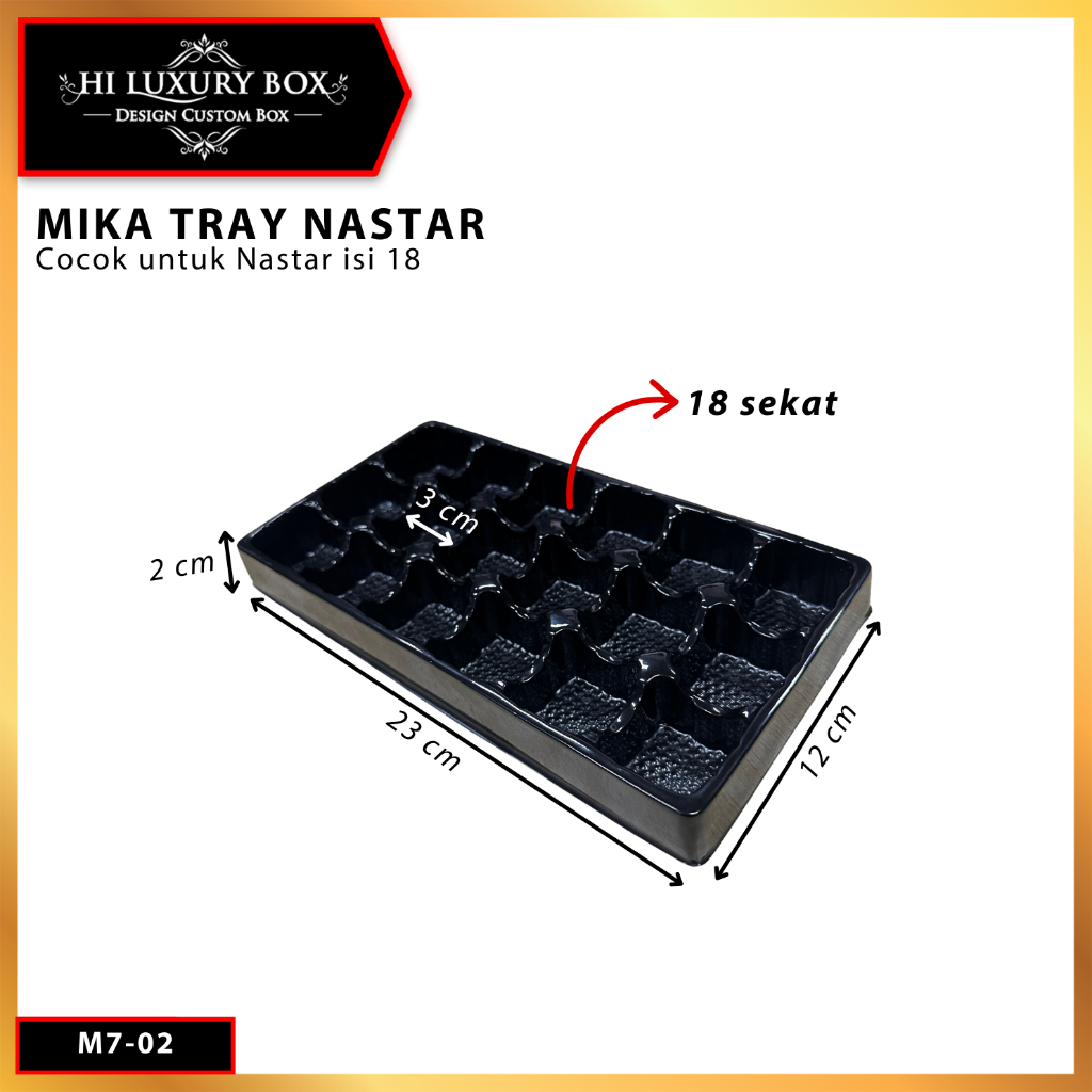 Mika Tray Kue Tatakan Sekat Nastar Isi 18 - Image 2