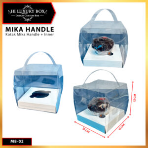 Box Mika / Kotak Kue Mika / Box Cupcake + Tatakan / Packaging Mika / M8