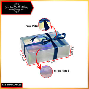 Box Mika - Gift Box - Box Hologram - Kotak Kado - Box Hampers- Box Aesthetic C28