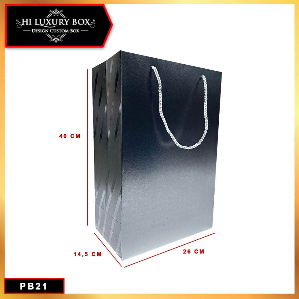 Paper Bag Hadiah Jumbo Premium Gift Bag Tas Kado Jinjing Metalize PB21 40CM x 26CM x 14.5CM