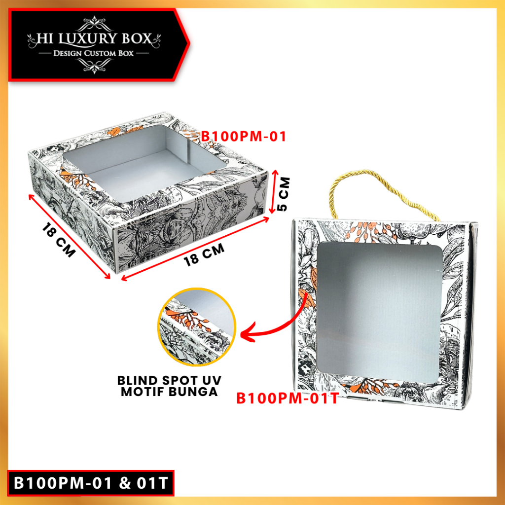 Kotak kado/Box Hampers Mika/Box spot uv leopard/Box Hijab/B100M