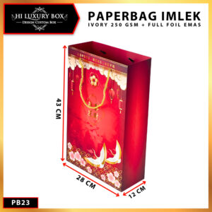 Paper Bag Imlek Souvenir Murah Kantong Kertas Goodie Bag Premium