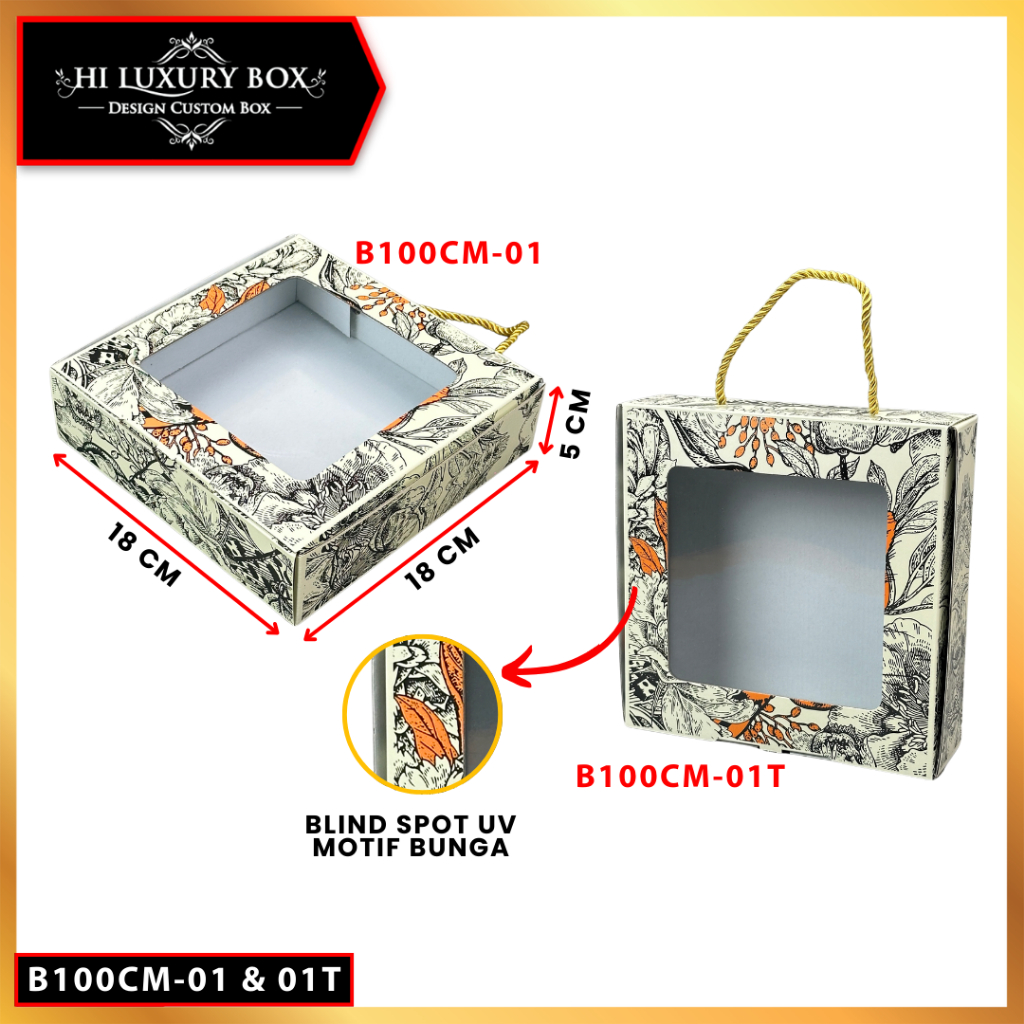 Kotak kado/Box Hampers Mika/Box spot uv leopard/Box Hijab/B100M - Image 2