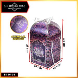 Box Hampers/Box Kuba Metalize B116/Toples 500gr-Box Premium B116