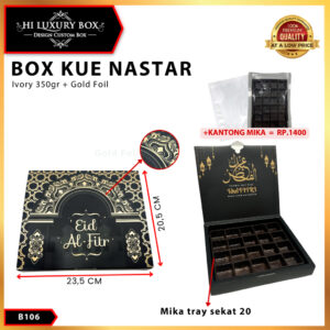 Box Nastar/Kotak Kue Lebaran/Box Coklat/Tray Mika  B106