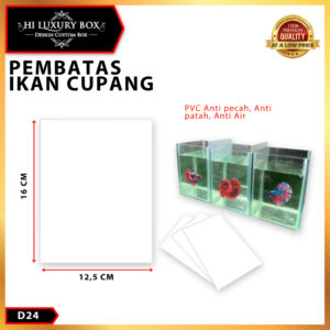 Sekat Aquarium Ikan Cupang - Pembatas aquarium - Sekat aquarium - D24