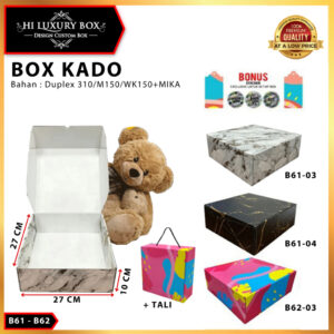 Kotak Kado/Box Hampers/Baju/Dus serbaguna - B62