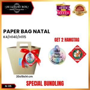 Tas Souvenir Special Natal - Tas Hadiah Merry Christmas - N-05