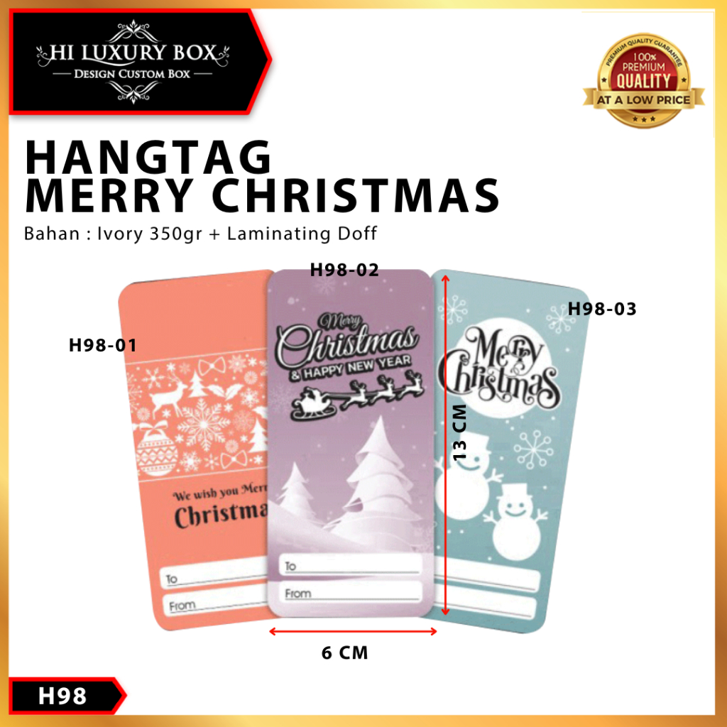 Hangtag Merry Christmas