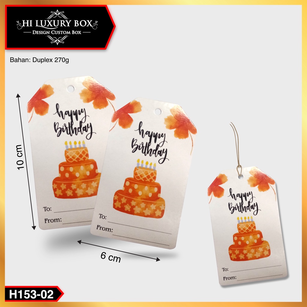 Hangtag Ulang Tahun H153 - Image 2