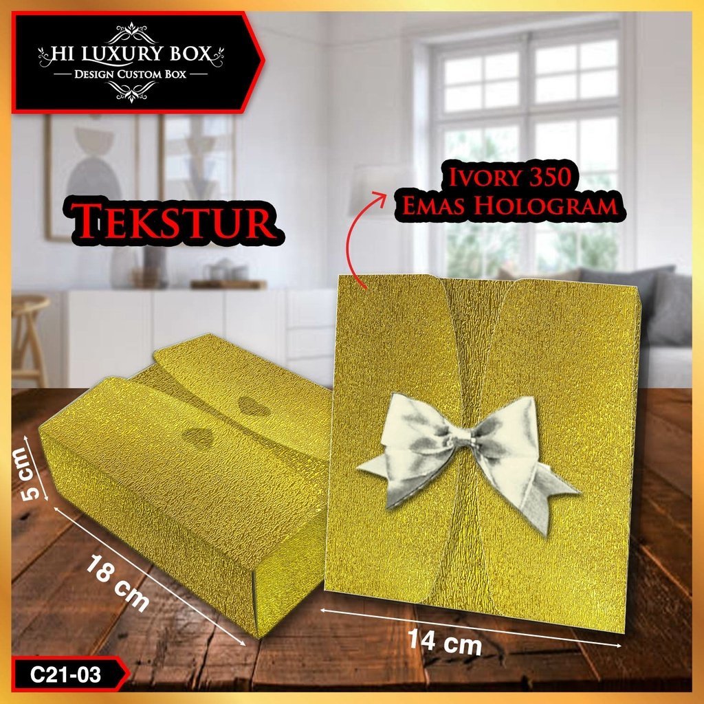 KOTAK SOUVENIR|KADO|PACKAGING|KUE|BOX|DUS|HOLOGRAM|C21 - Image 4