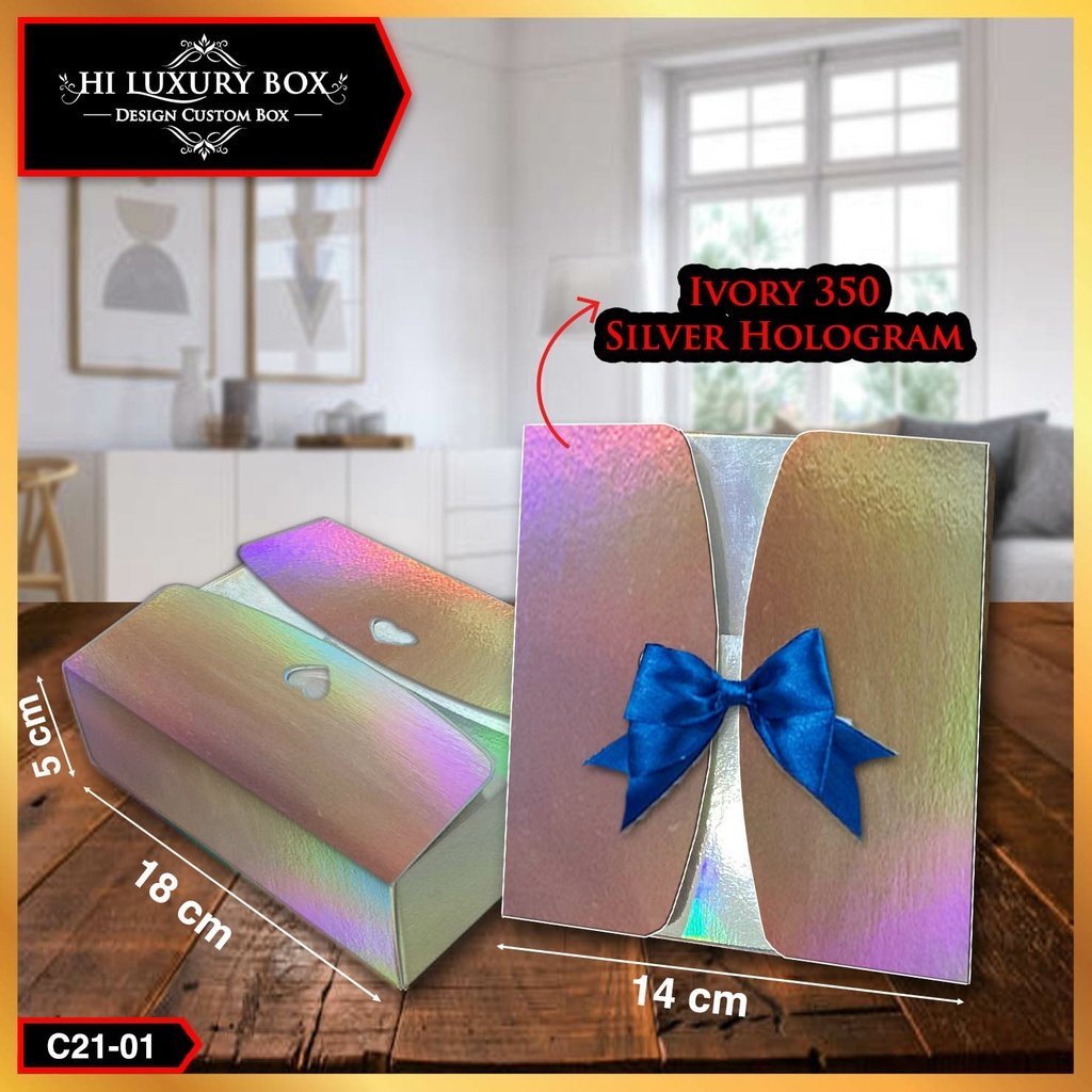 KOTAK SOUVENIR|KADO|PACKAGING|KUE|BOX|DUS|HOLOGRAM|C21 - Image 2