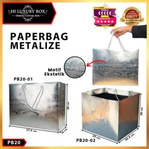 Paper Bag Hadiah Jumbo PB20-01 Motif Ekstetik Premium Gift Bag Tas Kado Jinjing 37,5 cm x 15 cm x 35 cm