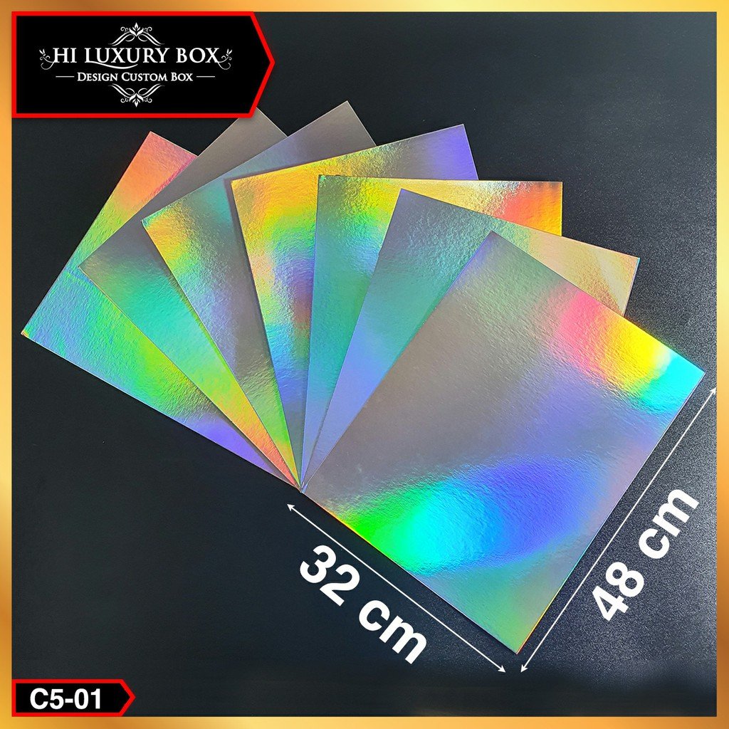 Kertas Hologram|Silver|Lembaran|A3+|Murah|C5 Silver