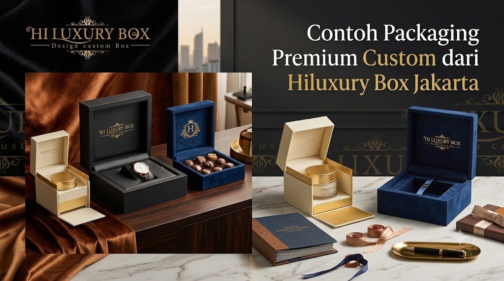 Contoh packaging premium custom box dari Hiluxury Box Jakarta