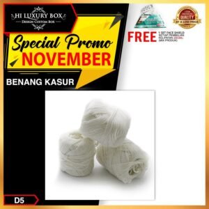 Benang Kasur | Benang Rami | Tali Rami | Tali Kado | Ikat Hangtag Murah | 51 m |D5