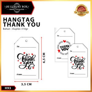 Hang Tag Label Produk - Hang Tag Gold Marble | H10 H11