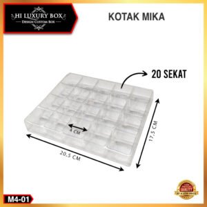 Mika Tray Kue Tatakan Sekat Nastar Isi 20/24/30 | M4