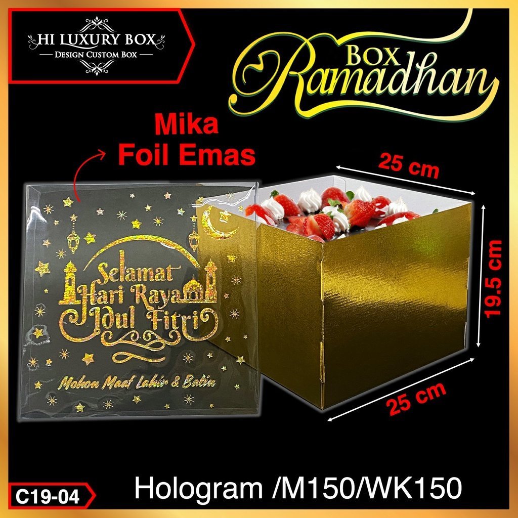 Box Hampers|Kotak Kue|Lebaran|Box Hologram|Kotak Kado|Mika|Box|C19 - Image 3