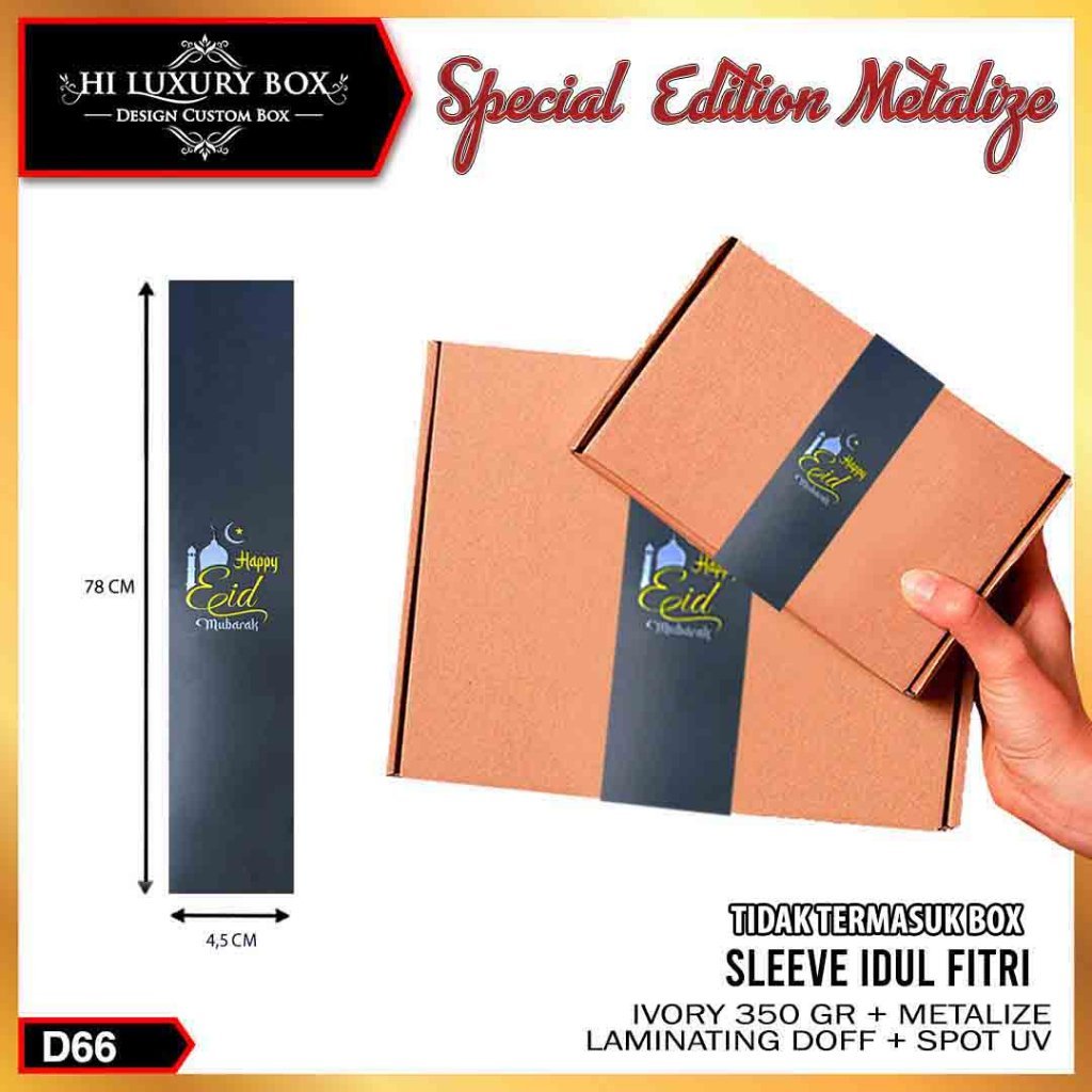 Paperbelt Sleeve Lebaran Idul Fitri Aksesoris Puasa Hiasan Kotak D66 - Image 2