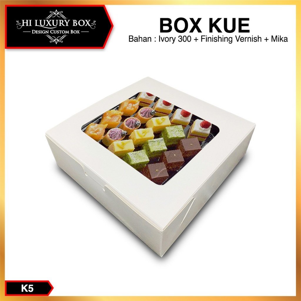 Box Mika - Dus Kue - Box brownies -Bakery - Snack Box - K5-01 - Image 2