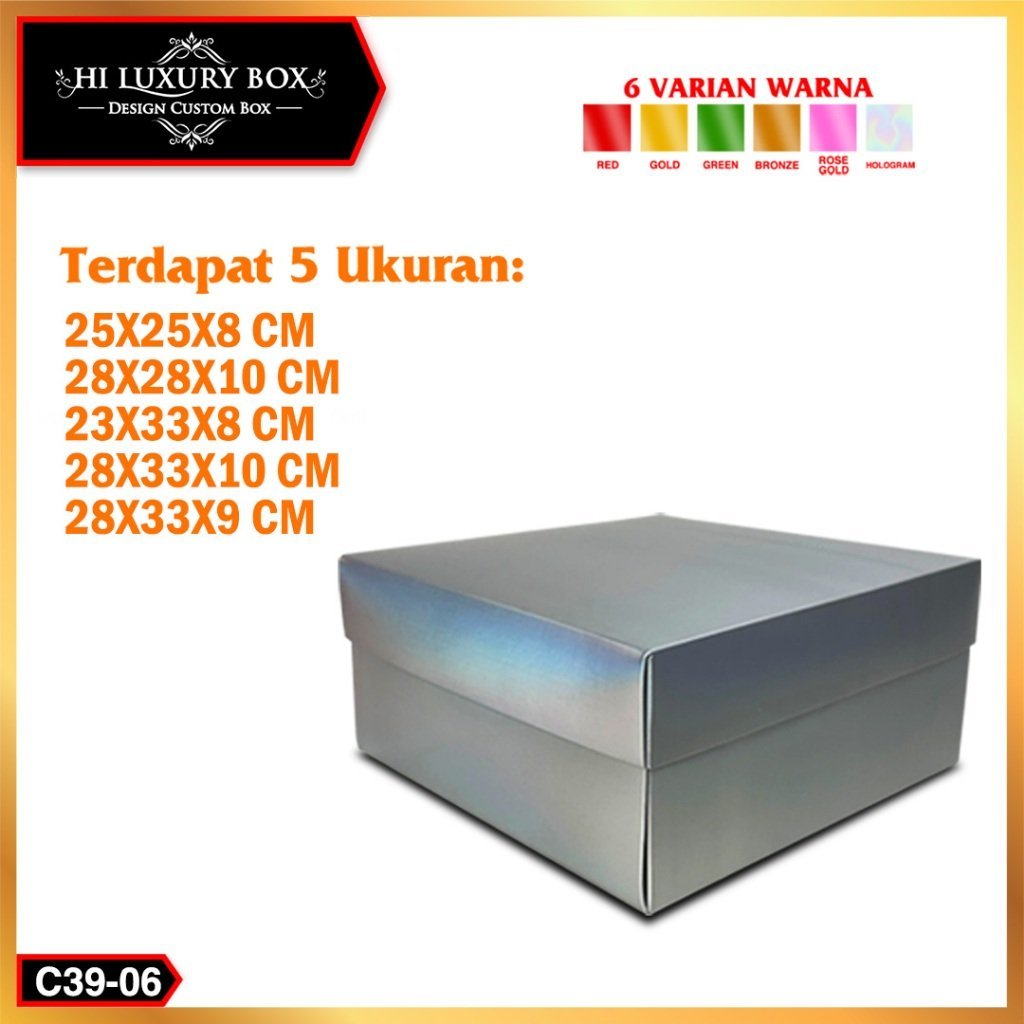 Kotak kado/Box hologram/Box Hampers/Giftbox/Box Premium|C39 - Image 7