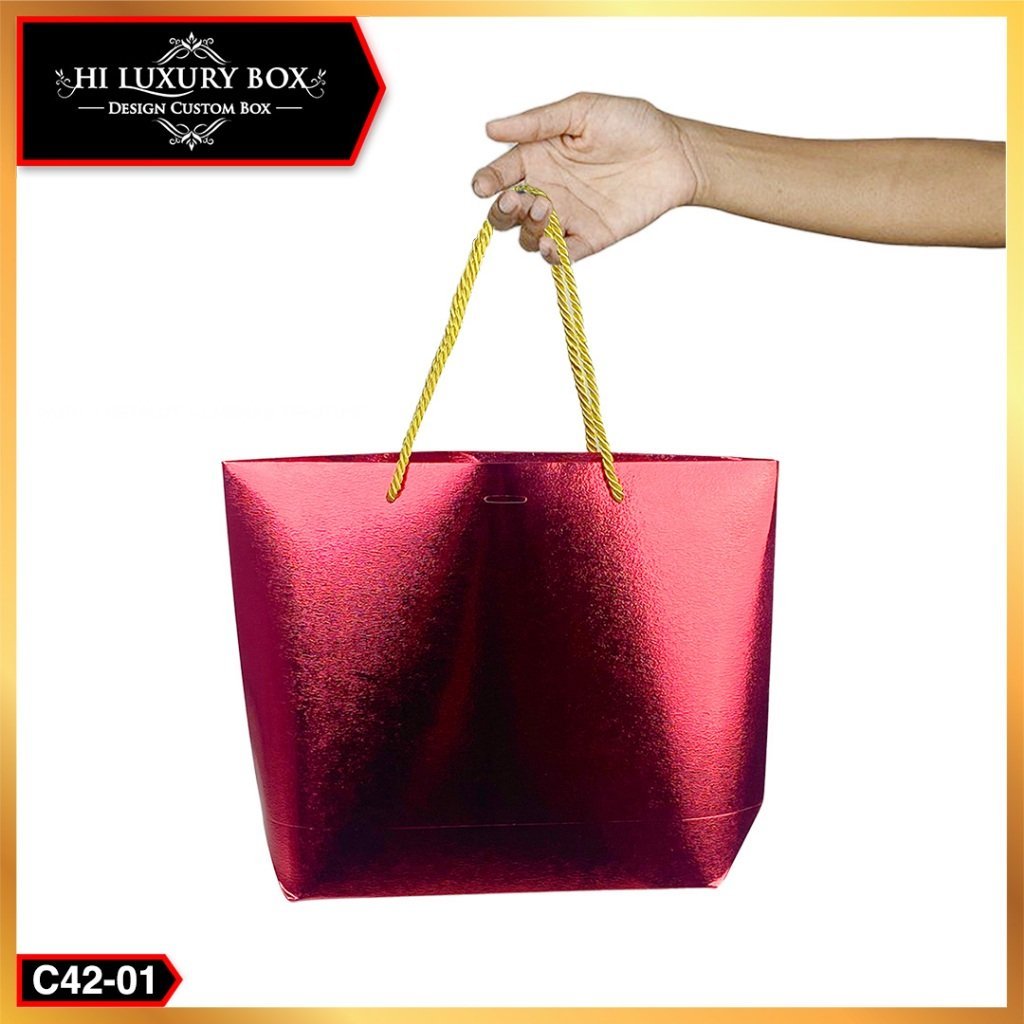 Paperbag/Souvenir/Metalize Hologram/Tas/Kotak Kado/Hadiah/Goddie Bag/C42 - Image 2