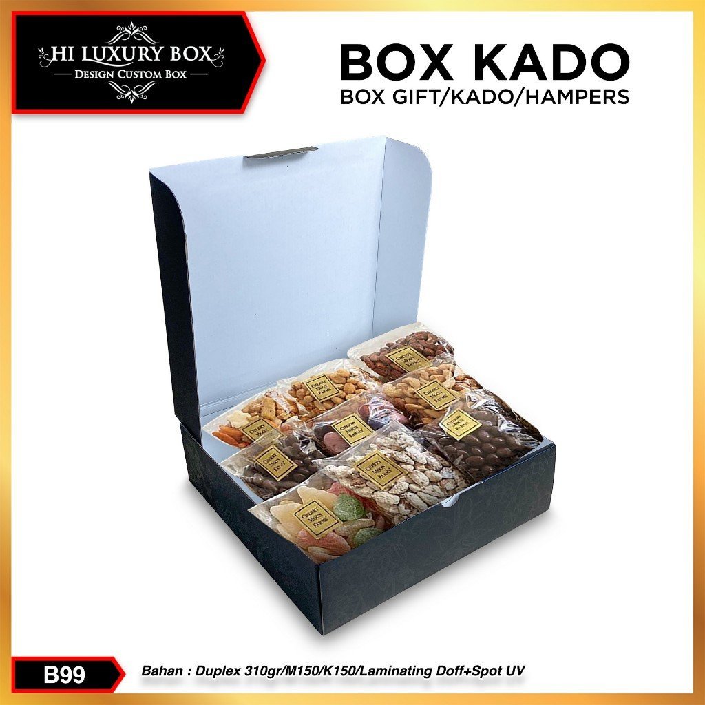 Box Hampers - Dua Packaging Hijab Mukena Baju - Kotak Kado - Souvenir- B99 - Image 3