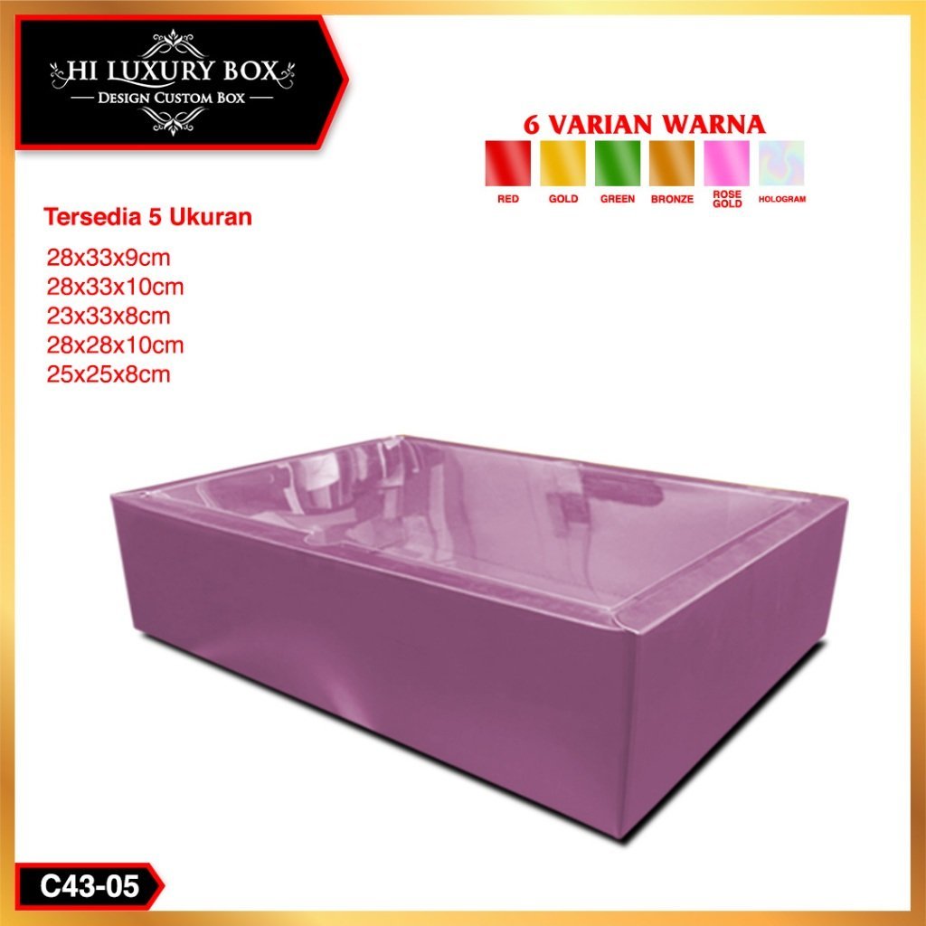 Box mika-box hologram-kotak kado-Box Hampers-C43 - Image 6