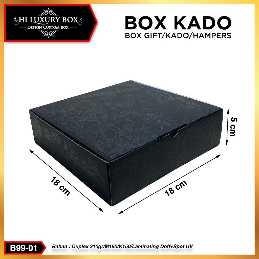 Box Hampers - Dua Packaging Hijab Mukena Baju - Kotak Kado - Souvenir- B99 - Image 4