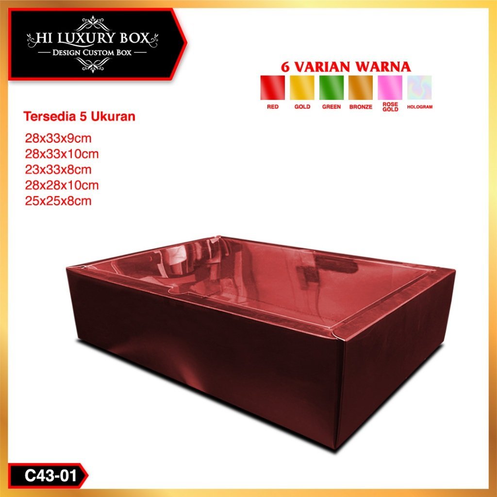 Box mika-box hologram-kotak kado-Box Hampers-C43 - Image 2